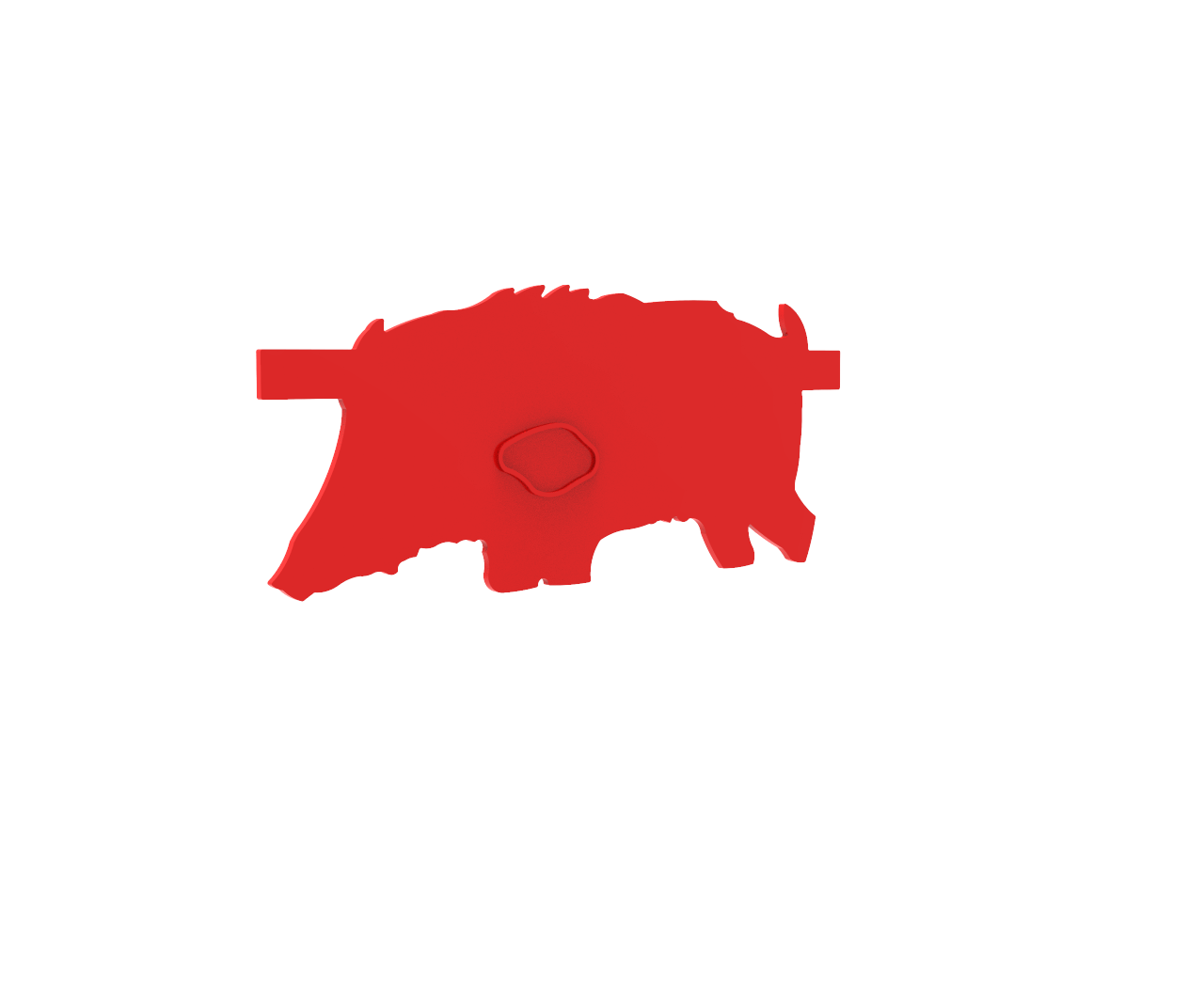 PolyStrike Boar Charger Silhouette