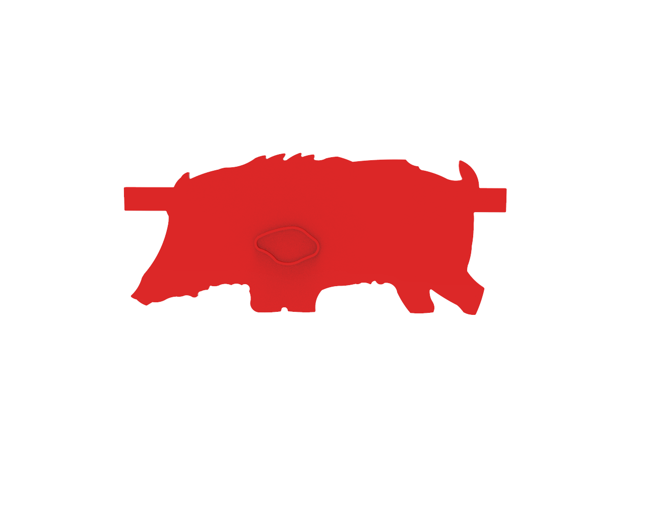PolyStrike Boar Charger Silhouette