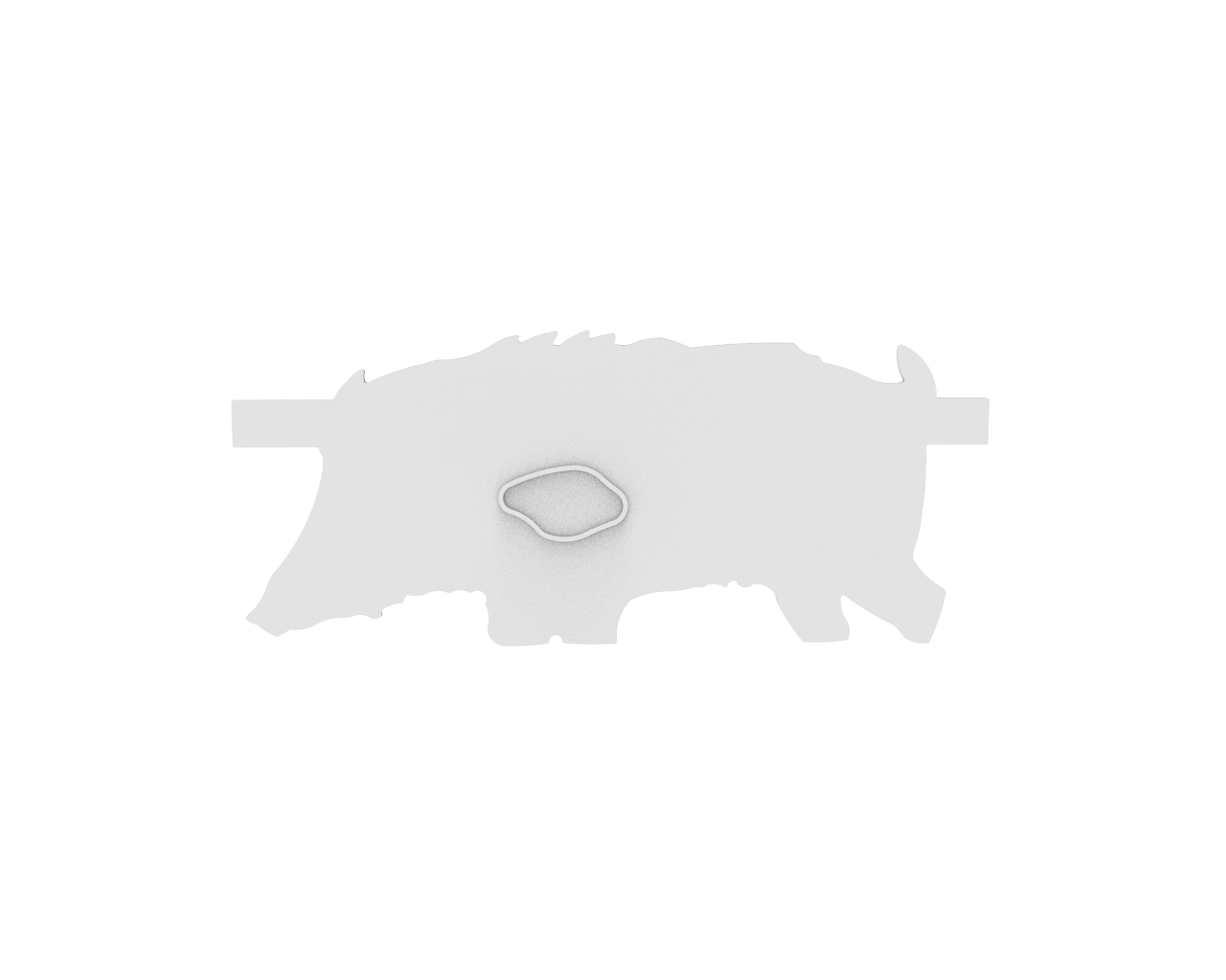 PolyStrike Boar Charger Silhouette