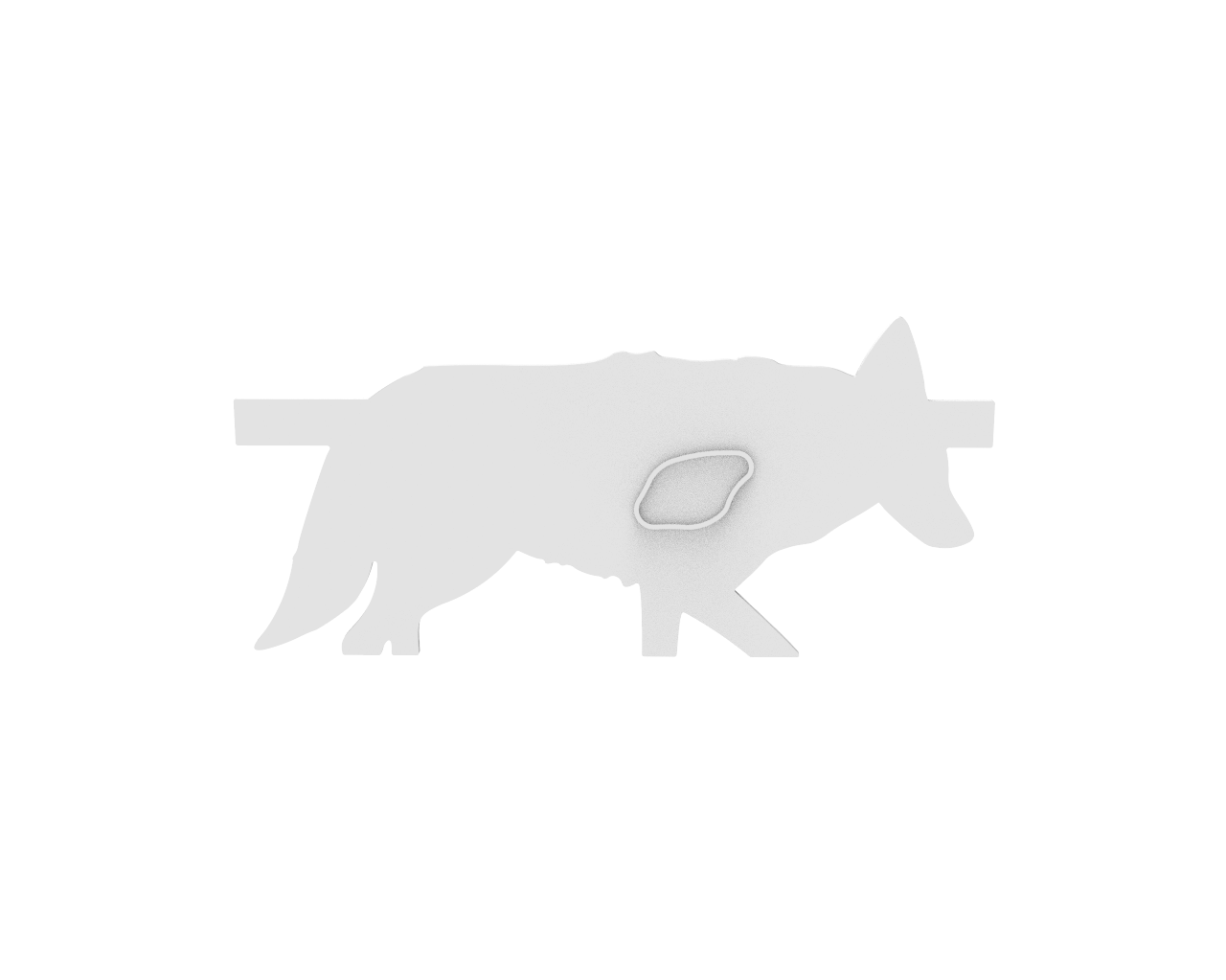 PolyStrike Coyote Silhouette