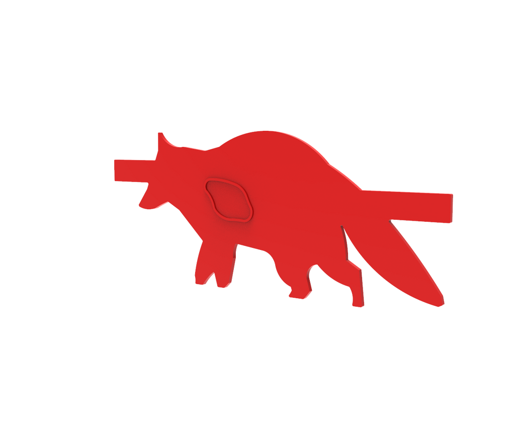 PolyStrike Racoon Silhouette