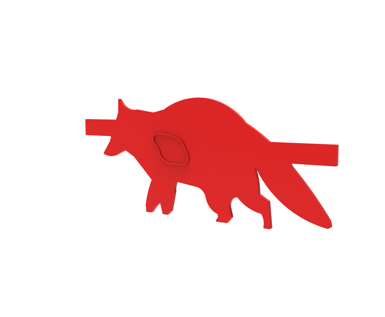 PolyStrike Racoon Silhouette