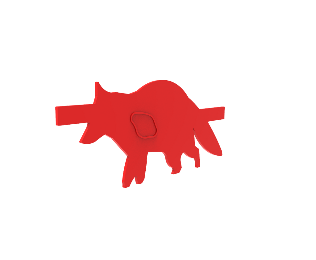 PolyStrike Racoon Silhouette