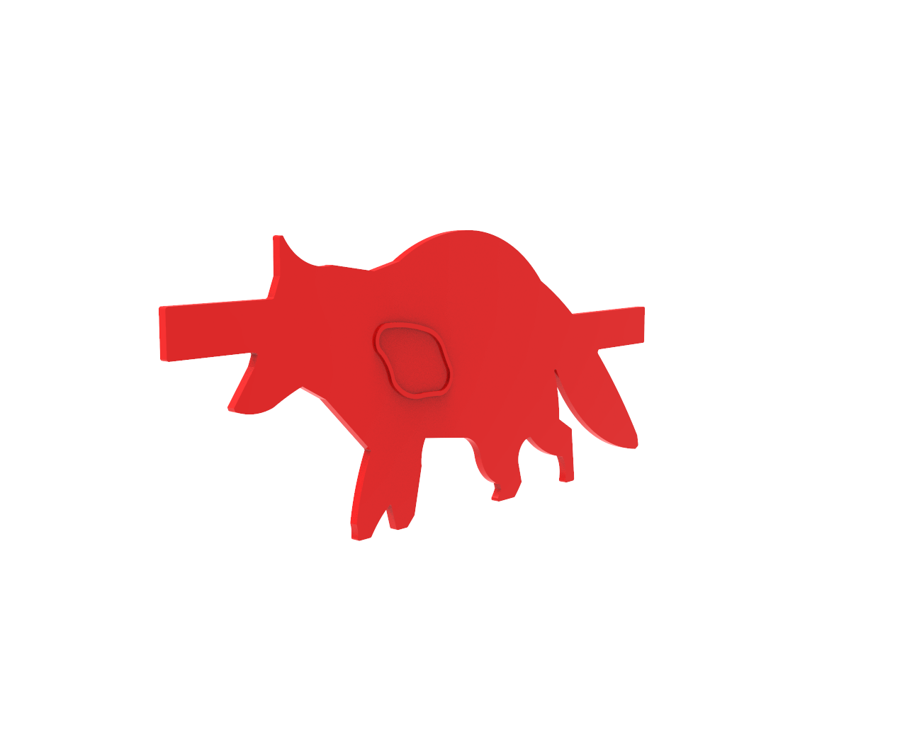 PolyStrike Racoon Silhouette