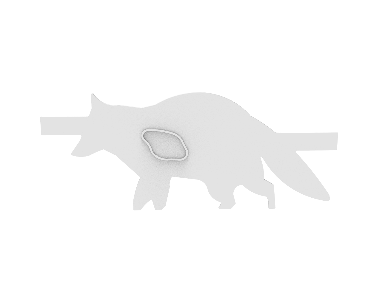 PolyStrike Racoon Silhouette
