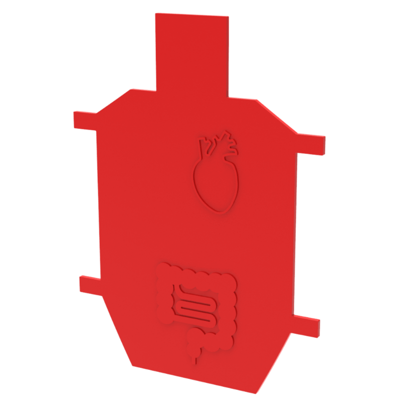 PolyStrike Silhouette Vitals Target